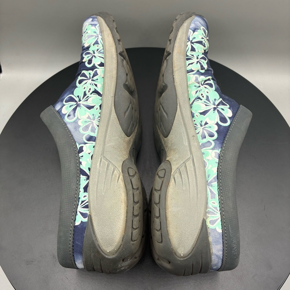 Merrell Encore Flora Clogs Women’s 7.5 Blue Hawaiian Floral Slip On Ortholite - Picture 5 of 8